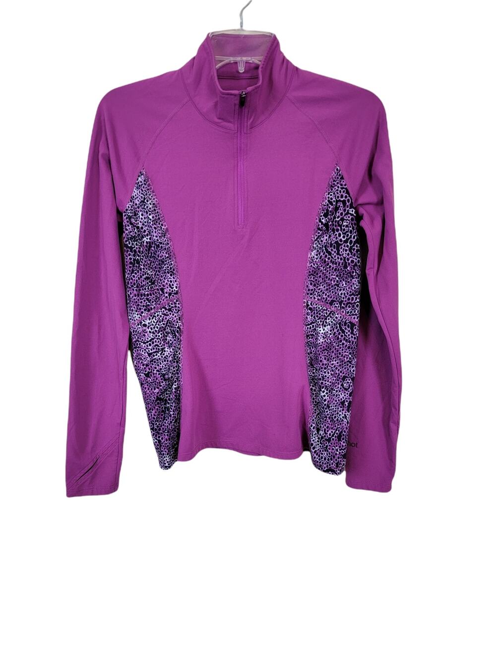 Marmot 1/2 Zip Purple Running/Lightweight Jacket Women's size Medium Thumbholes
